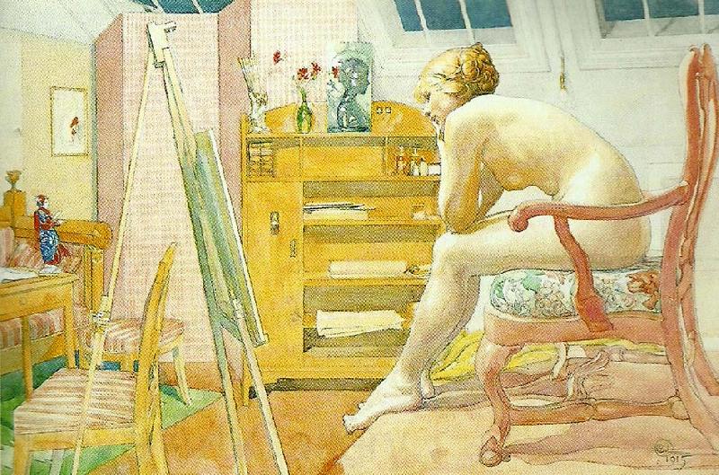 Carl Larsson en studie i root Norge oil painting art